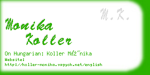 monika koller business card